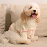 Pink Bow-3D Motif Pet Sweater